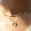 Vintage Love Necklace Titanium Steel Gold Plated Clavicle Chain Simple Jewelry F Carousel 3
