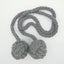2pcs Drapery Hold Backs Hand Knitting Braided Curtain Tiebacks With Double Ball Carousel 2