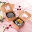 25pcs Treat Box Large Capacity Non-stick Food Grade Folding Kraft Paper Cupcakes Carousel 3