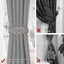 2pcs Magnetic Curtain Tiebacks Curtain Clips, Pink+ Beige Carousel 4