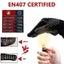 1 Pair Black Flame Retardant Heat Insulation Microwave Oven Glove Carousel 2