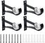 4 Pcs Aluminum Alloy Curtain Rod Holder 11*8cm Rustproof Curtain Pole Bracket Dr Carousel 2