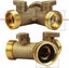 2 Pcs 2 Way Y Distributor For Supply Hoses Double Tap Washing Machine, 3/4 Inch Carousel 3