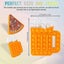 2pcs Push Bubble Pop Fidget Sensory Toy, Autism Special Needs Silicone Stress Carousel 3