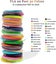 3d Printing Pen Pla Filament 1.75mm,30 Colorseach Color 10 Feet Carousel 3