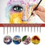 10pcs Fine Detail Paint Brush Set Miniature Painting Brushes Kit Carousel 3