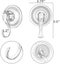 2pcs Wreath Hanger,clear Reusable Heavy Duty Wreath Hanger Suction Cup With Wipe Carousel 3