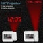 Alarm Clock With Projection Led Clock Projection Usb Charging Carousel 4