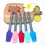 4pcs Mini Silicone Spatula Non-stick Jar Spatula Cooking Scraper Carousel 2