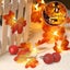 5 Pack Thanksgiving Maple Autumn String Lights With 100 Led Maple Leaf Fall Deco Carousel 3