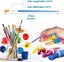 50pcs Flat Touch Up Brushes Small Brushes For Classroom Craft Painting Brushes Carousel 4