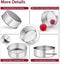 9.5 Inch Cake Pans (3-inch Depth). 2 Pcs Stainless Steel Round Baking Pan Big Carousel 3