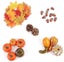Artificial Pumpkins Wreath Autumn Fall Harvest Set With Maple Leaves, Acorns Carousel 3