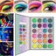 Eyeshadow Palette Glow In The Dark, 24 Colors Highly Pigmented Eyeshadow Makeup Carousel 2