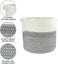 Cotton Rope Basket, 2020cm Foldable Woven Baskets With Handle Storage Basket, Pl Carousel 2