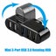 USB Hub 3.0 Adapter Rotate High Speed U Disk Reader Splitter 3 Ports USB 2.0 Carousel 4
