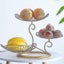 Fruit Basket Cake Stand, 3 Tier Decorative Fruit Bowl Metal (gold) Carousel 4