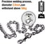Chrome Plated Metal Dog Leash Chain Lead Heavy Duty Chew Proof Leash With Padded Carousel 2