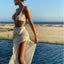 New Crochet Beach Maxi Dress for Women See Through Sexy Bikini Plunge Carousel 3