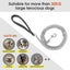 Chrome Plated Metal Dog Leash Chain Lead Heavy Duty Chew Proof Leash With Padded Carousel 5