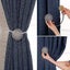 Curtain Tiebacks 2 Pieces,magnetic Curtain Tieback Clips,shinny Crystal Design,u Carousel 3