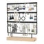 Earring Organizer Holder 3-layer 72 Holes Earring Holder Jewelry Tower With Wood Carousel 1