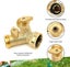 Garden Hose Splitter 2 Way - Heavy Duty Solid Brass Hose Y Splitterhose Faucet S Carousel 2