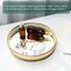 Golden Iron Jewelry Storage Tray Glass Mirror Makeup Manager Desktop Cosmetic De Carousel 3