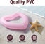 Inflatable Swim Rings, 47.3" X 39.4" Heart Shaped Swimming Pool Float Loungers T Carousel 4