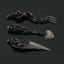 Halloween Gift Skeletal Cutlery Sets Metal Tableware Holiday Party Desktop Decor Carousel 2