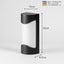 Led Outdoor Wall Light 12w Waterproof Ip65 Anthracite Aluminum Lighting Decorati Carousel 2