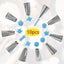 Piping Nozzle Set 20 Pieces Silicone Piping Bag Set Stainless Steel Piping Carousel 3