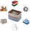 Large Fabric Basket, Foldable Storage Bin, Storage Bin Cube Box With Handle, 3 P Carousel 4