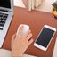Leather Mouse Mat, Pu Mouse Pad For Office And Home 60x30cm (brown 1pc) Carousel 4
