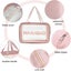 Portable Toiletry Cosmetic Bag, Lightweight For Travel Waterproof Transparent Ma Carousel 3