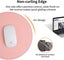 Round Double Sided Mouse Pad Small Pu Leather Mouse Pad With Seam Edge Anti-slip Carousel 4