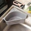 Sink Organiser, Triangular Sink Drain Shelf Drain Rack Storage Holder Grau Carousel 3