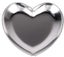 Stainless Steel Heart Plate Tea Tray, Fruit Plate Cosmetic Jewelry Storage Box F Carousel 1
