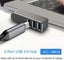 Usb 3.0 Hub, 270 Rotatable Usb Splitter, Aluminum 3 Port Mini Usb 3.0 Hub, Data Carousel 3