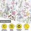Watercolour Floral Colourful Flowers Plant Shower Curtain With 12 Hooks Sets For Carousel 1