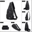 Waterproof Sling Bag Crossbody Backpack For Men Women Sling Backpack Hiking Dayp Carousel 4