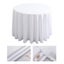 1pcs Round Tablecloth White For Wedding Events Banquet Hotel Polyester Plain(280 Carousel 1