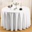 1pcs Round Tablecloth White For Wedding Events Banquet Hotel Polyester Plain(280 Carousel 2