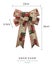 Imitation Linen Christmas Bow Plaid Webbing Stitching Linen Bow Merry Carousel 1