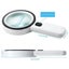 Extra Large Handheld Strong Magnifying Glass With 12 Led And Uv Light,20x Best J Carousel 3
