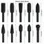 10PCS Black Rotary Burr Wood Rasp/Drill/Carving Bits Power Wood Carving Bits Set Carousel 6