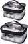 Cosmetic Bag, 2 Pieces Pvc Portable Transparent Organizer Carousel 1