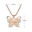 Women Fashion Gold Opal Butterfly Charm Pendant Chain Necklace Jewelry Carousel 2
