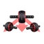 Roller Fitness Kit Home Sturdy Abs Roller Gym Abdominal Stimulator(black And Red Carousel 3