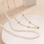 Sexy Pearl Thigh Chain Elastic Beaded Leg Chain Metal Tassel Multi-layer Leg Bod Carousel 2